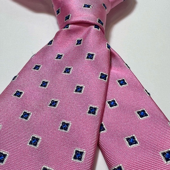 BROOKS BROTHERS Silk Tie Square Geometric - Picture 2 of 10